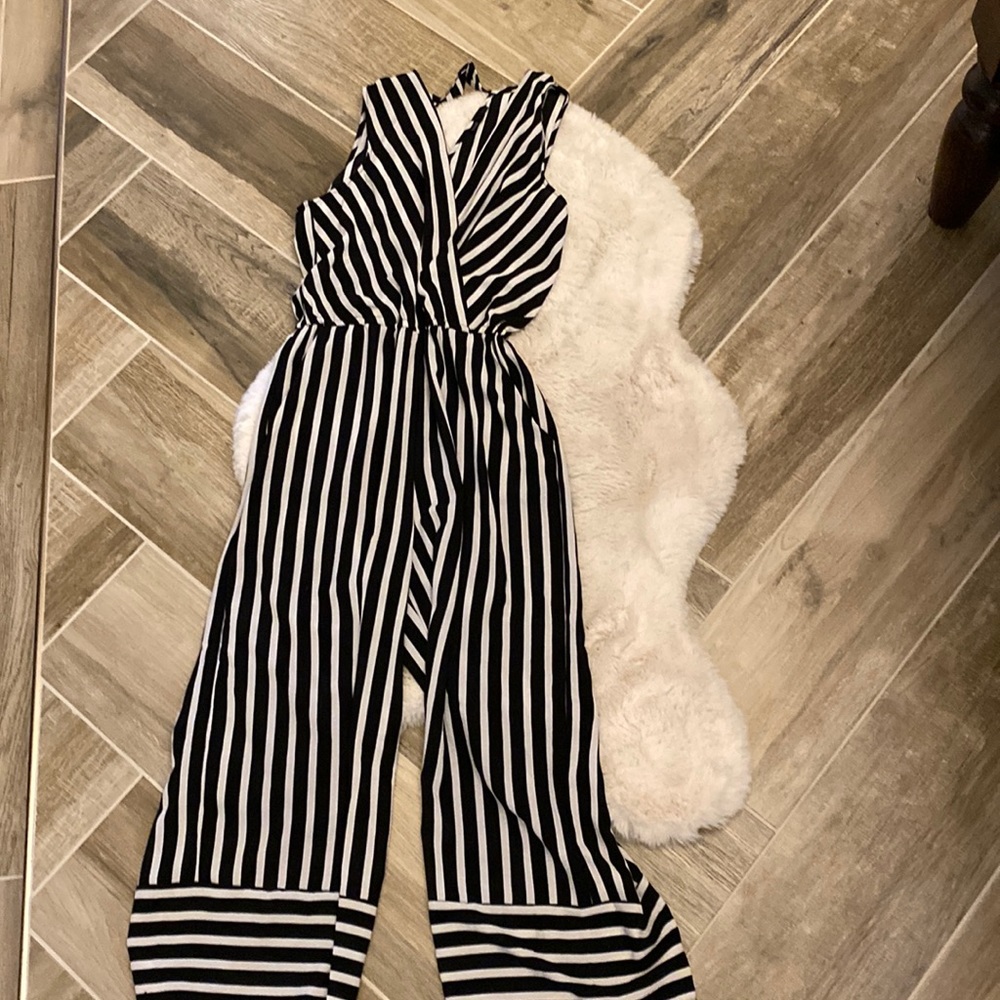 Striped jumpsuit